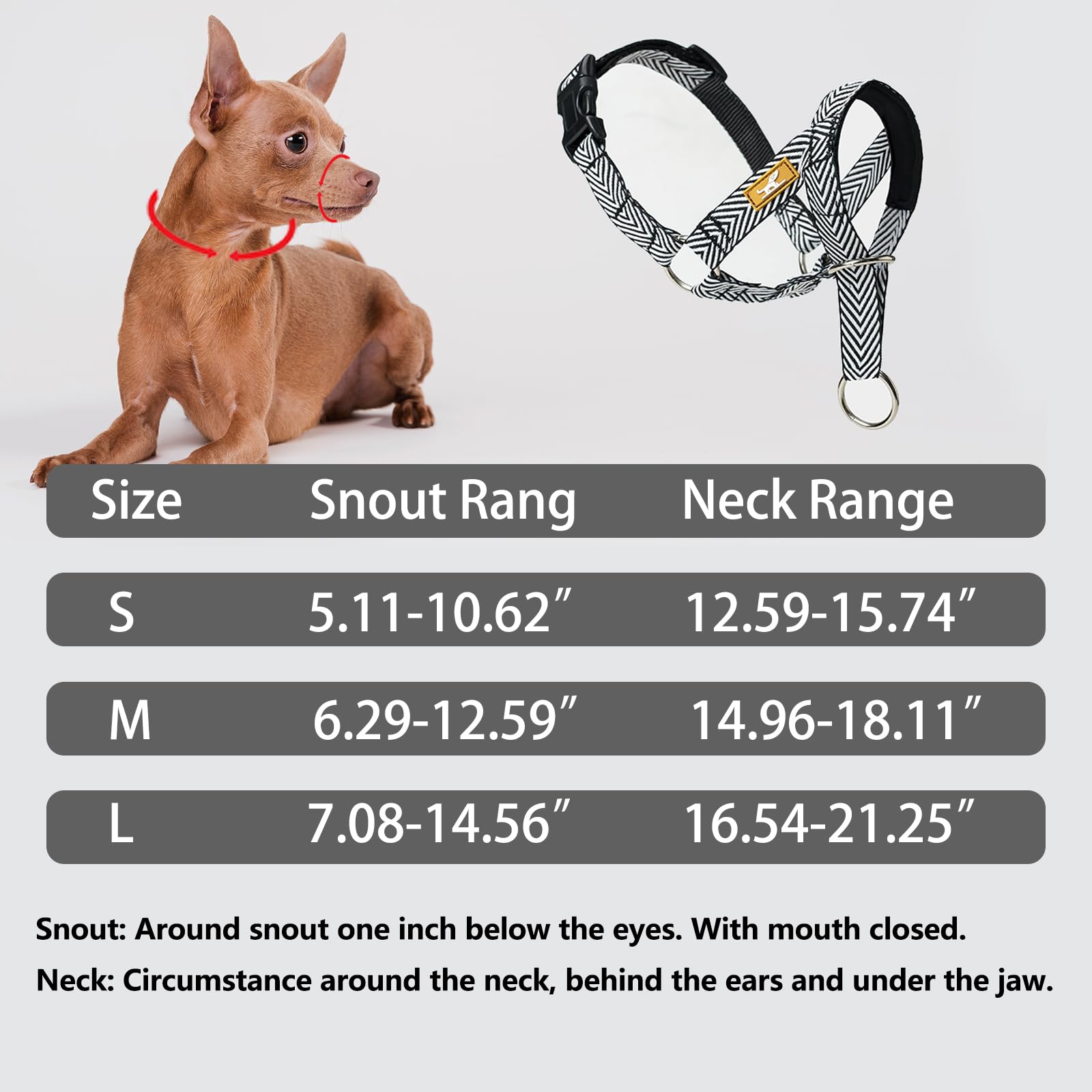 Wintchuk collar de cabeza con hebilla rápida y ajuste seguro