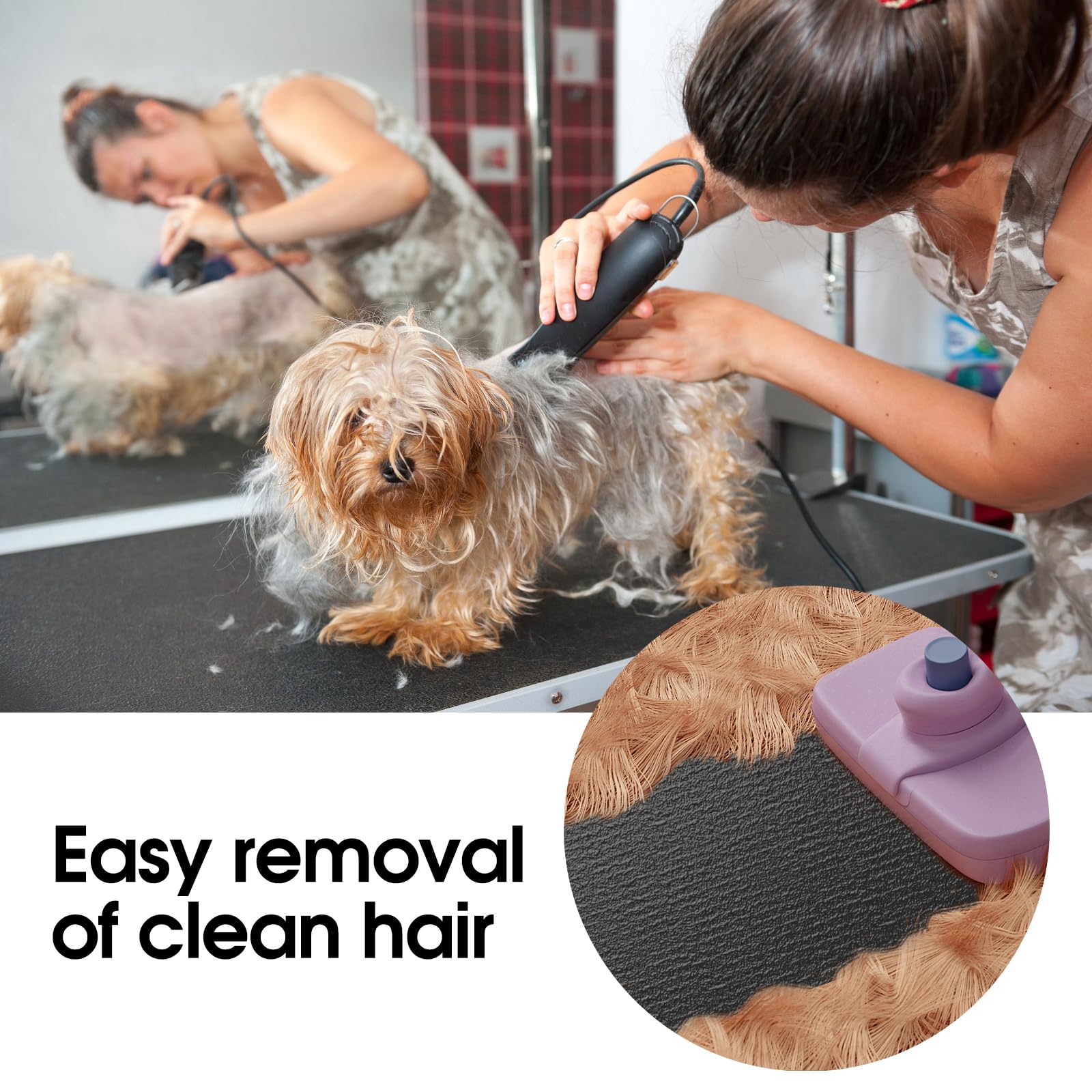 Wiojtry manta de peluquería segura y estable para un aseo cómodo.