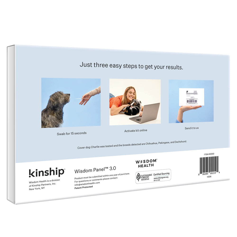 Wisdom Panel: foto de dueño con mascota para cuidados personalizados.