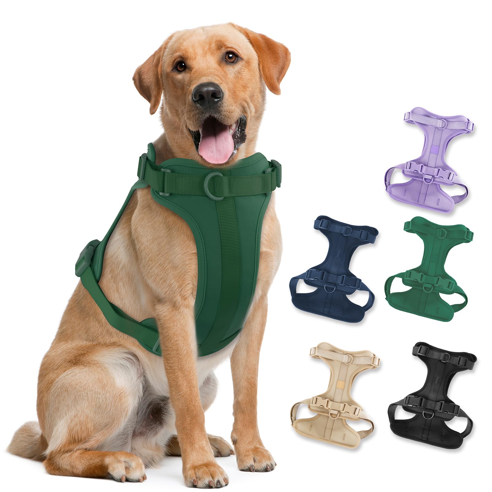Arnés sin tirón de Wisedog, suave y ligero para paseos diarios.