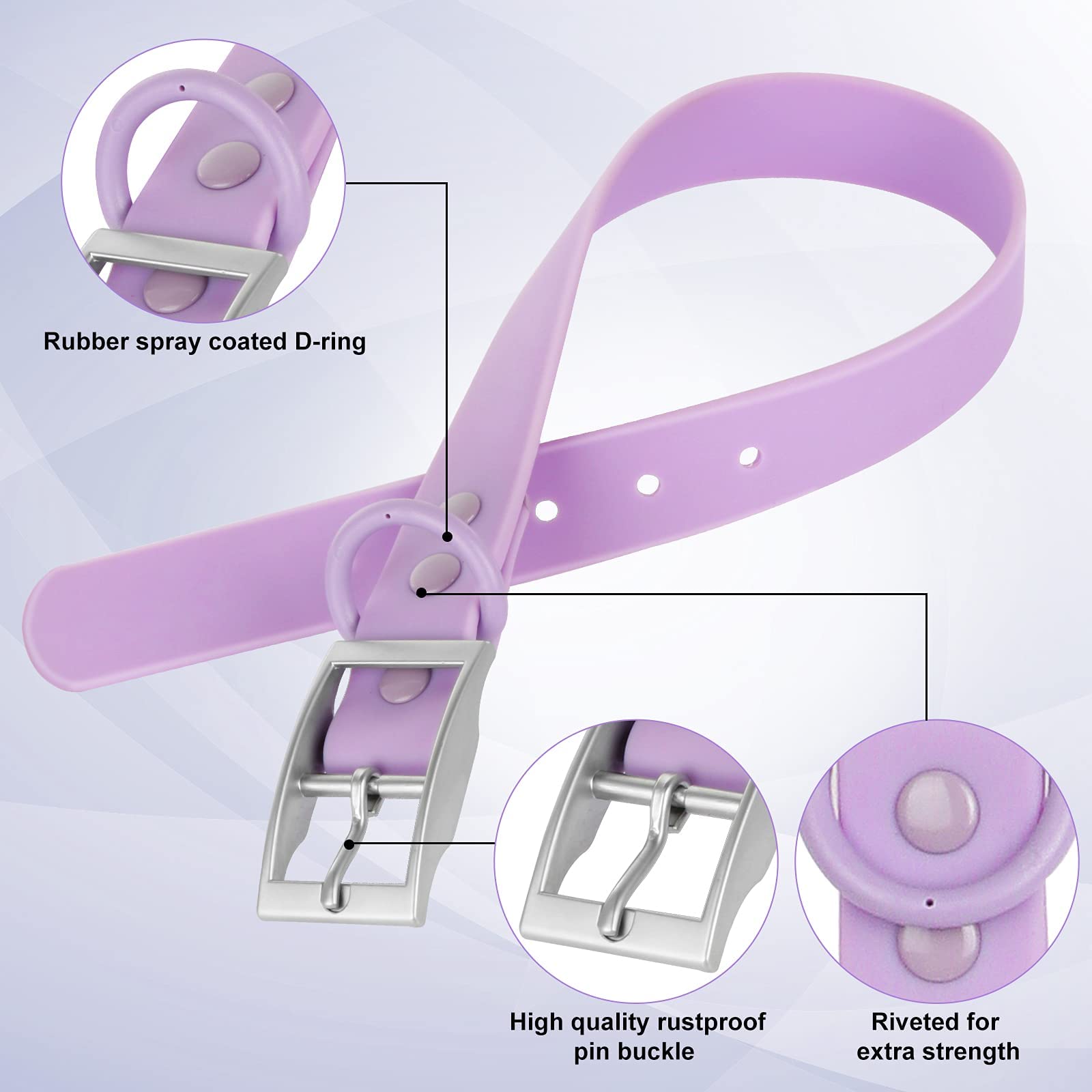Funda para AirTag incluida en el collar Wisedog para rastreo.