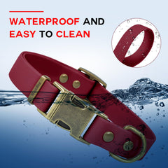 Collar nylon recubierto impermeable de Wisedog, fácil de lavar