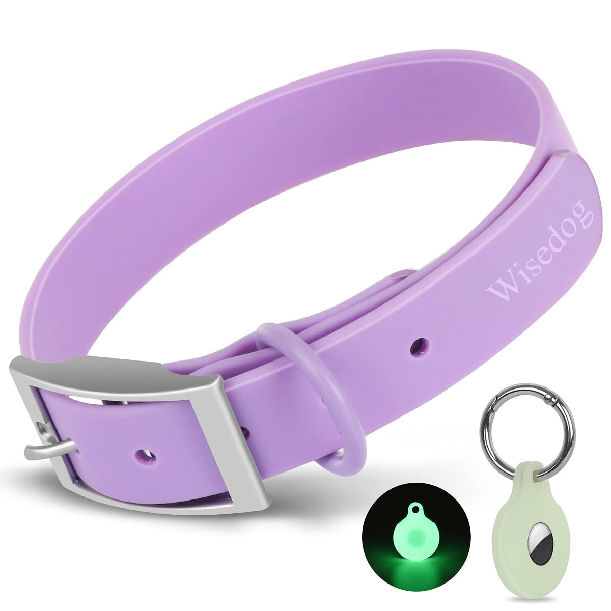 Collar impermeable Wisedog para perros, ideal para lluvia y barro.