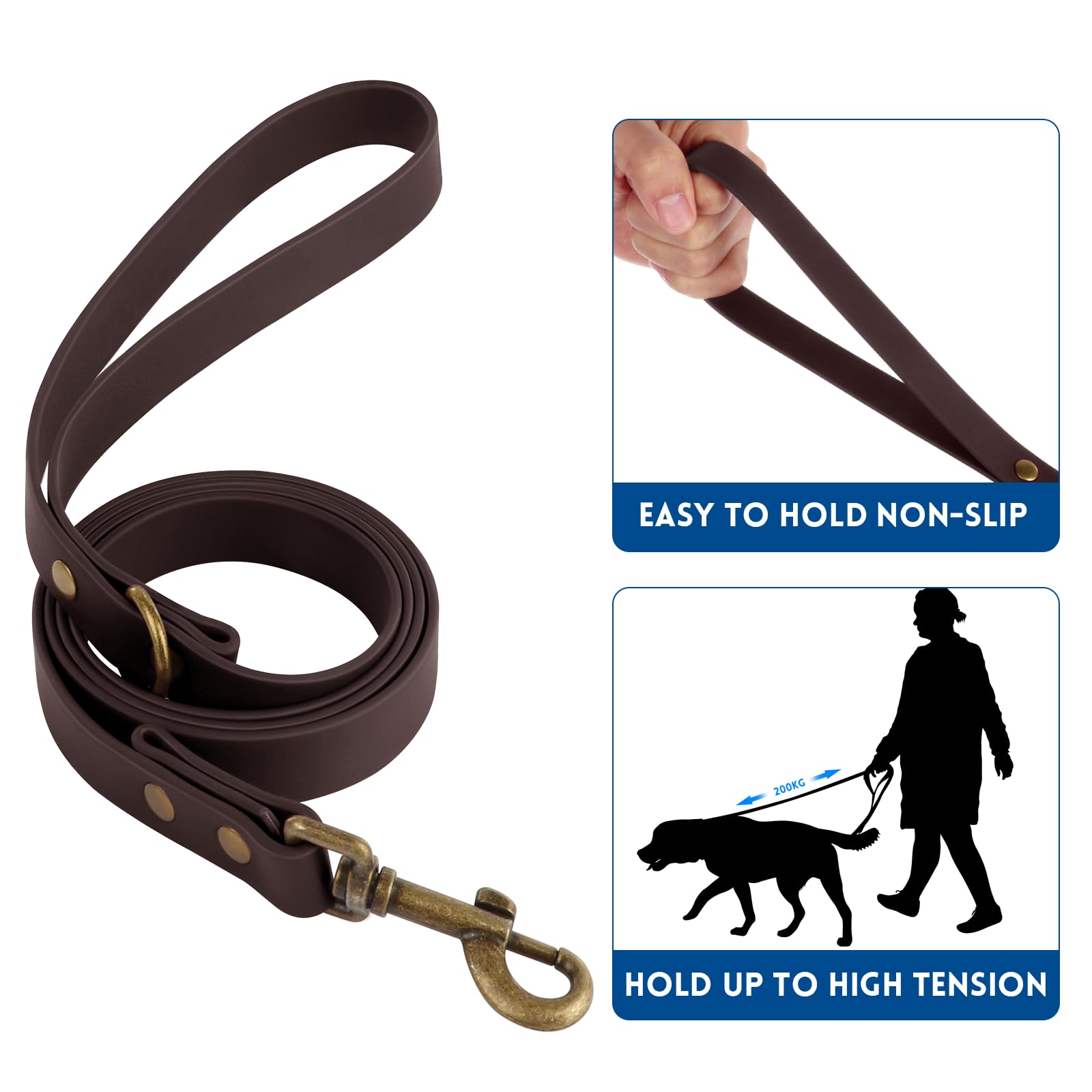 Wisedog collar impermeable mantiene flexibilidad en climas extremos.
