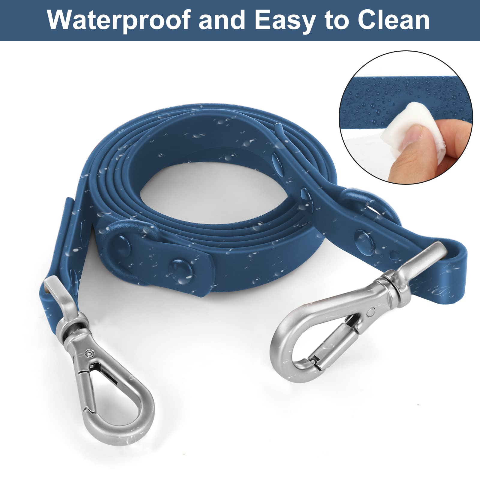 Wisedog: correa con dos enganches giratorios metálicos para seguridad.