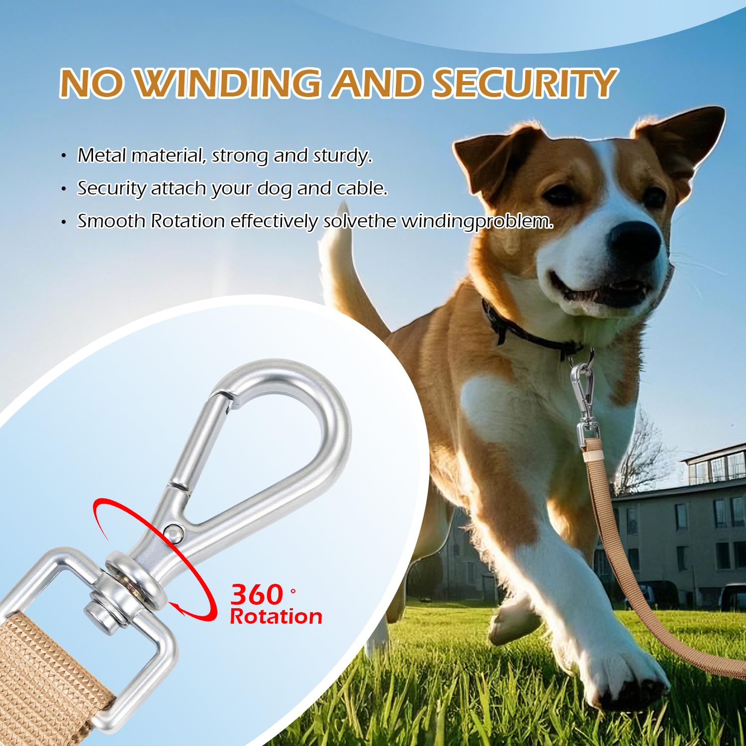 Wisedog dos mangos ajustables para control versátil en entrenamiento.