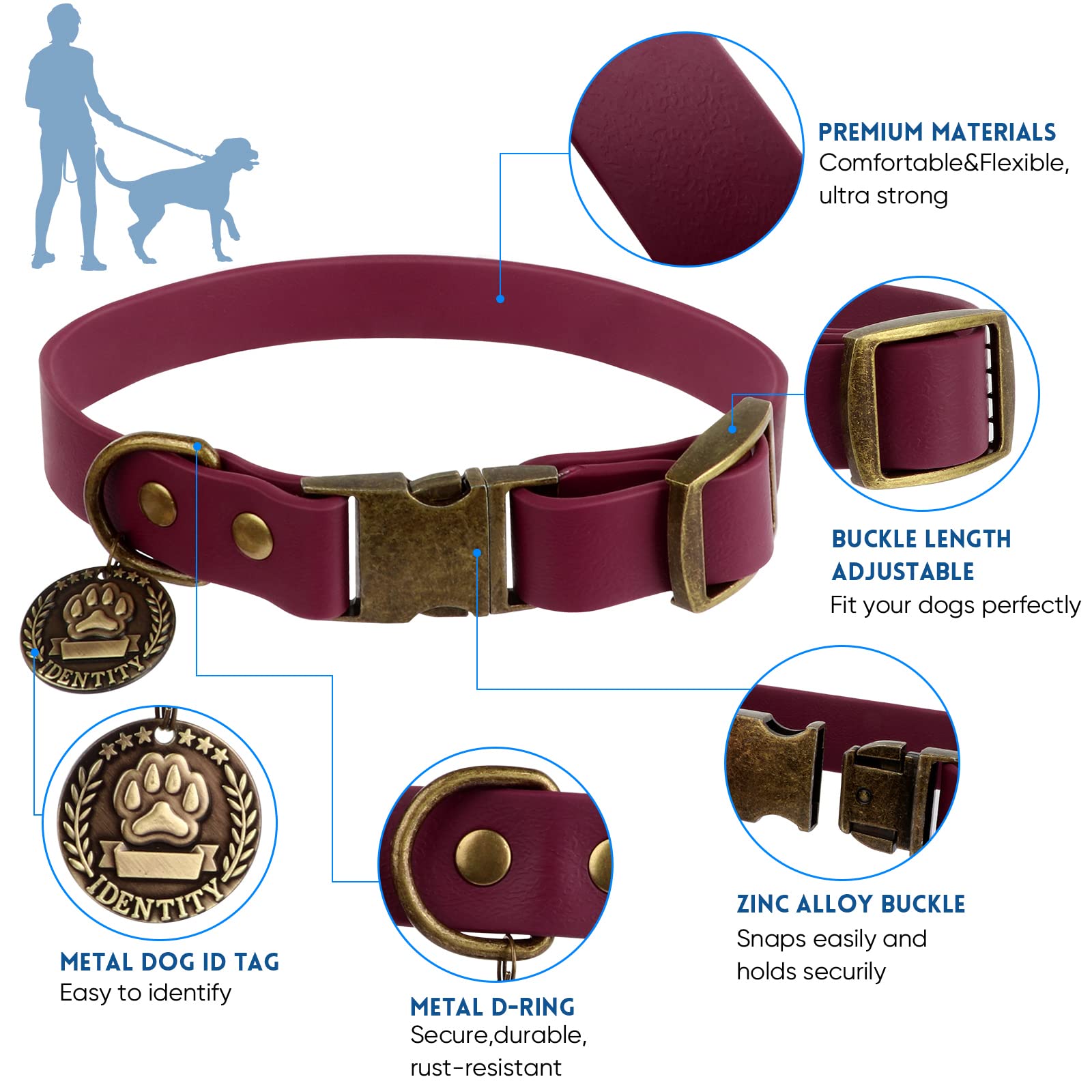 Portabolsas de desechos para paseos con perro Wisedog