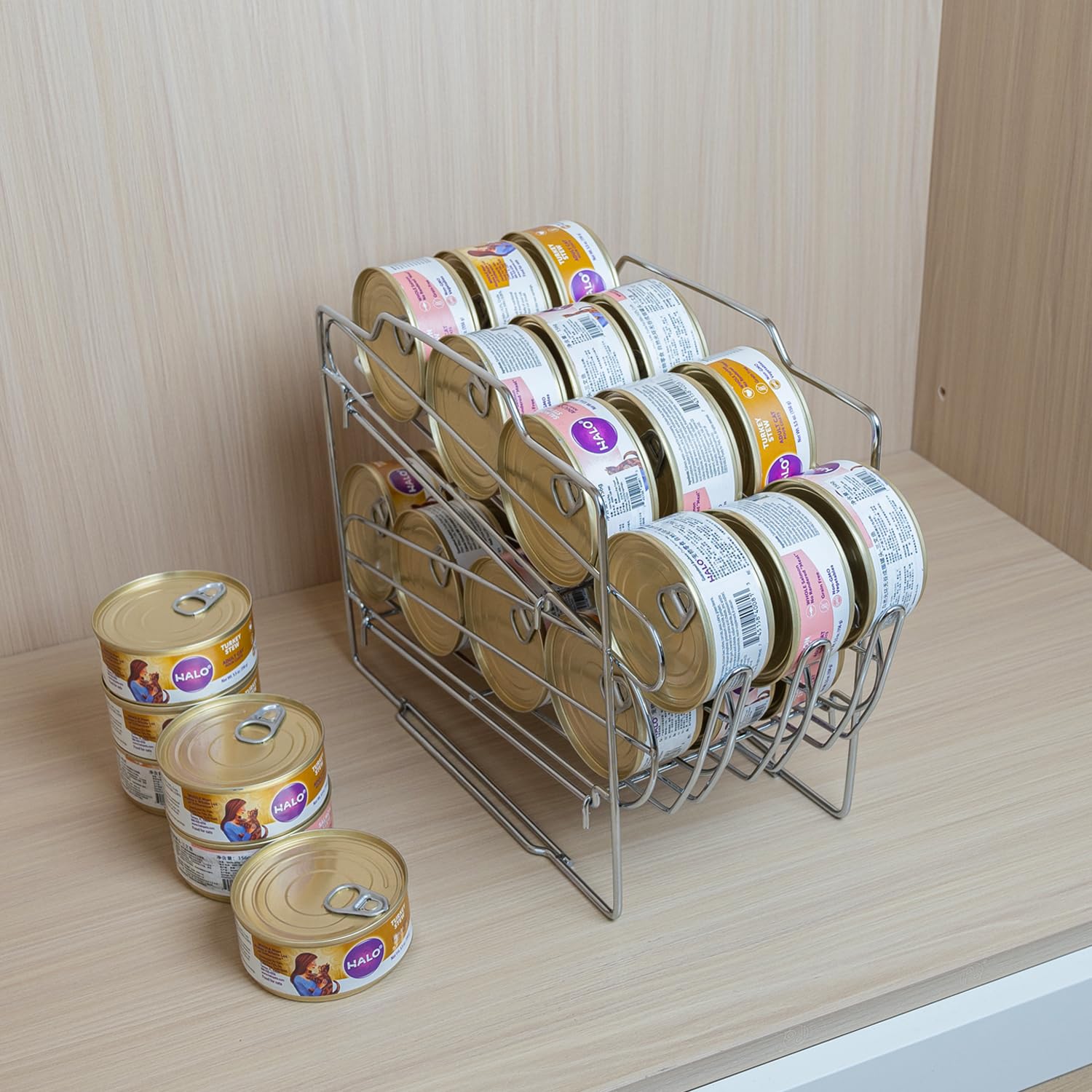 WIWIWISAM Capacidad de 24 latas visible para reabastecimiento rápido