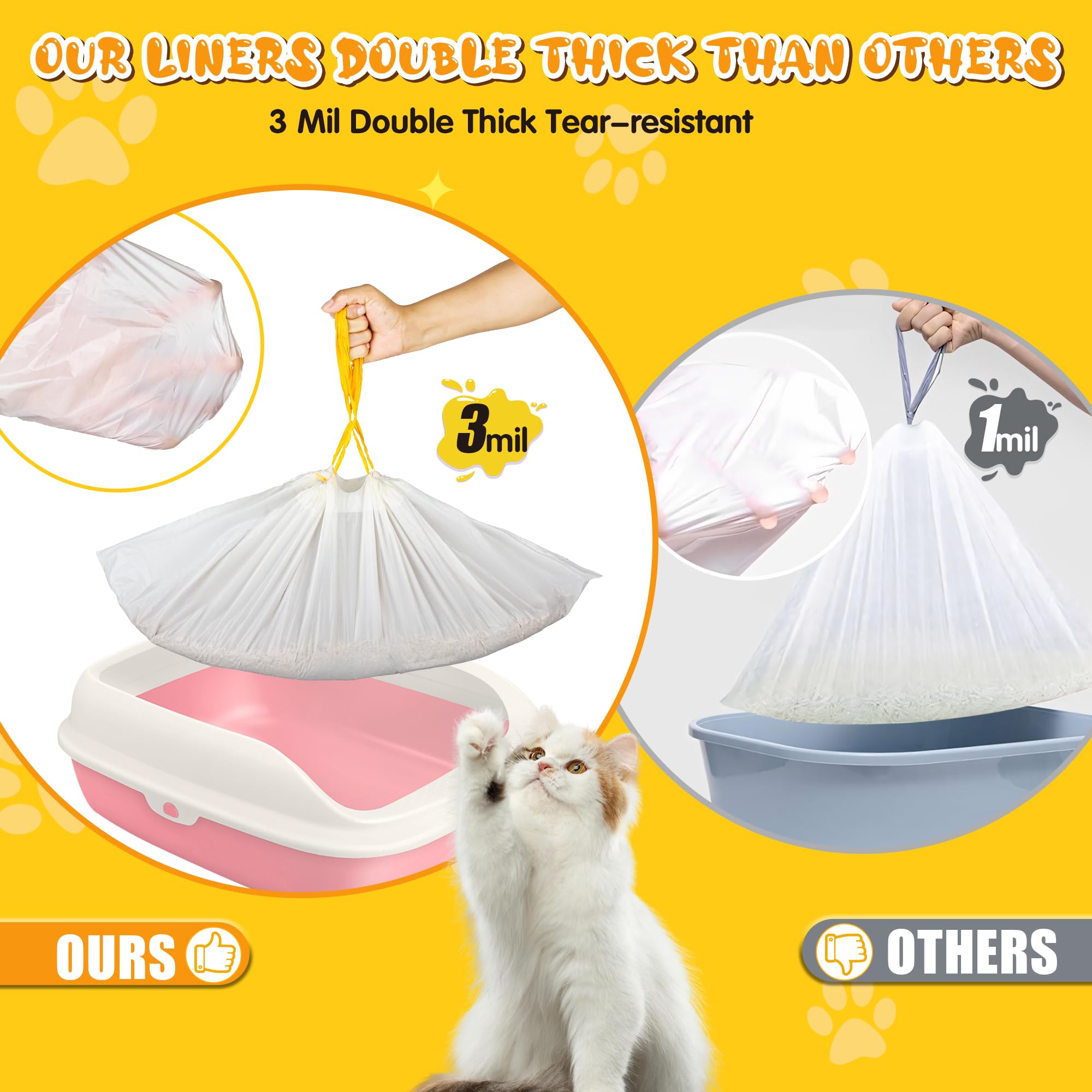 Capacidad de 15 galones, ideal para gatos múltiples