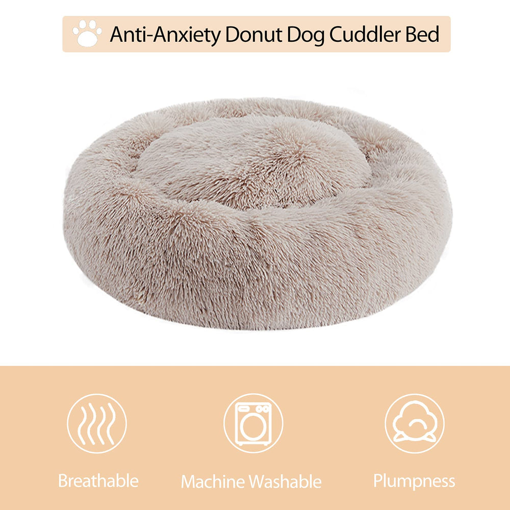 Cama dona WNPETHOME con bordes elevados para apoyo nocturno.