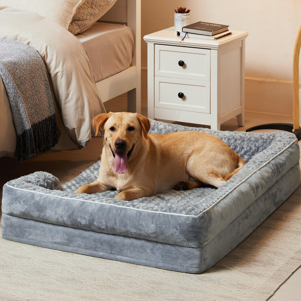 Dimensiones XL 42x30x7 pulgadas de la cama WNPETHOME para perros grandes