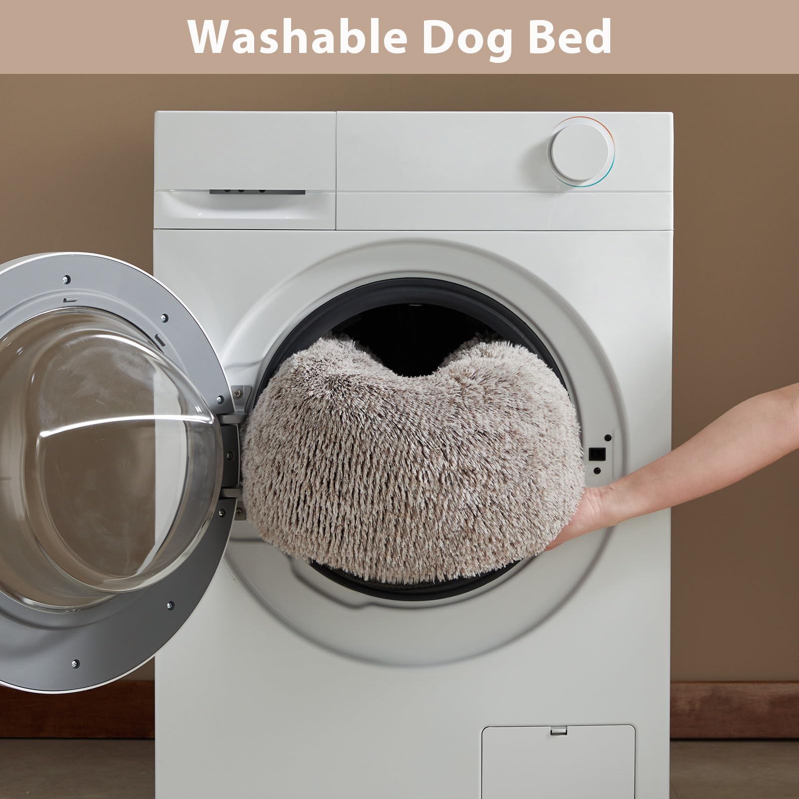 Cama WNPETHOME lavable a máquina para limpieza rápida.