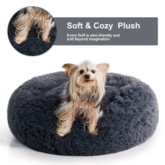 WNPETHOME cama perro peluche suave: textura lujosa para acurrucarse con calor.