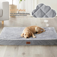 Cama con diseño acolchado de WNPETHOME XL para mayor suavidad.