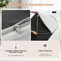 Espuma ortopédica densa de WNPETHOME XL ofrece soporte estable.