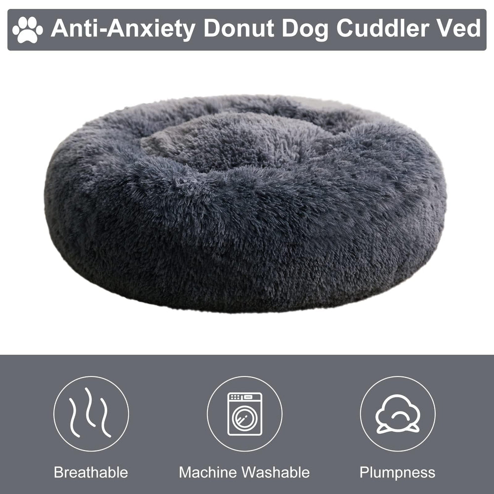 WNPETHOME cama cálida de felpa para perros grandes, sensación acogedora