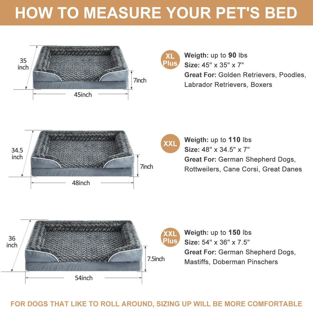 WNPETHOME cama para perros grandes, tejido peluche rosa, sensación suave