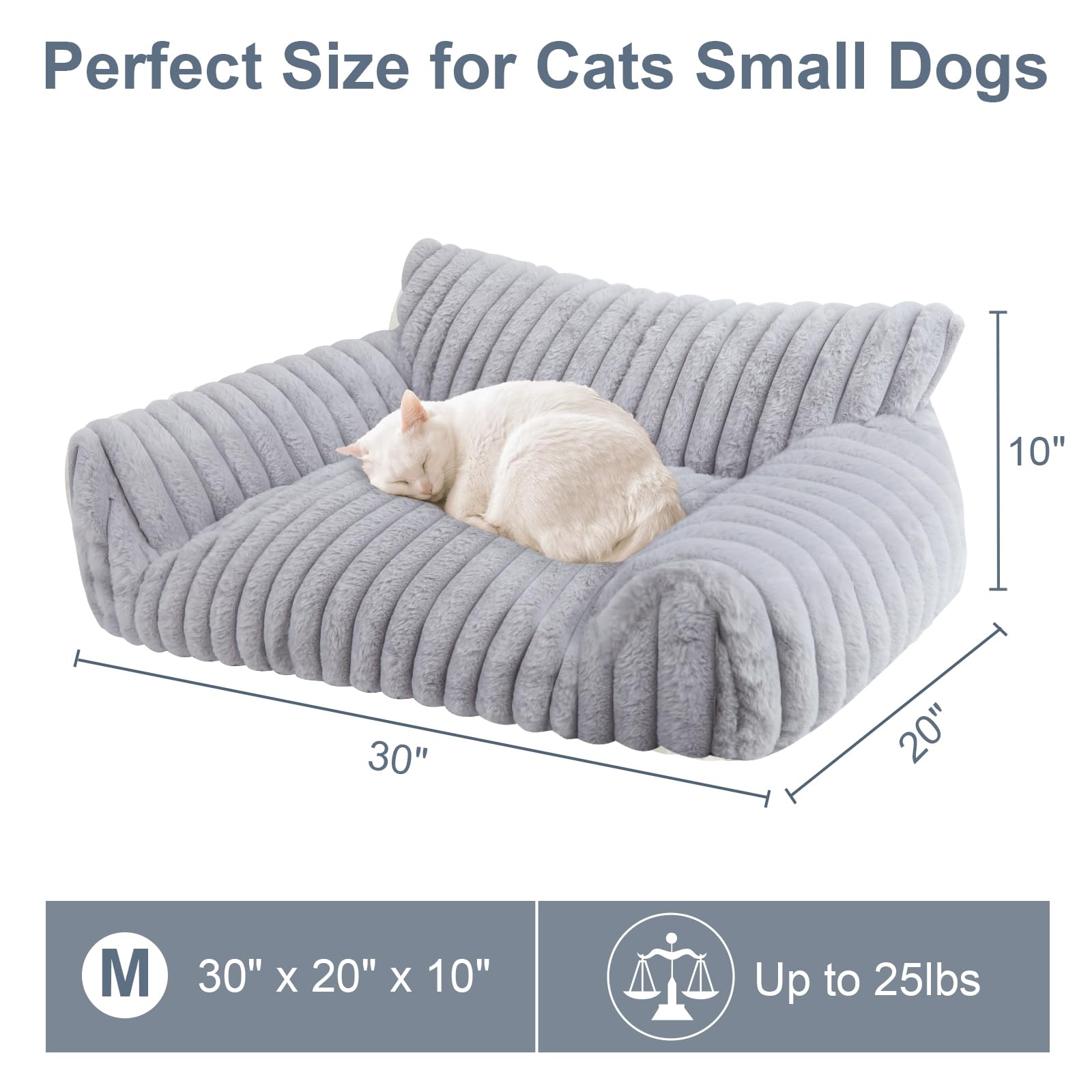 Base antideslizante en cama de mascota Wn's Day para estabilidad.