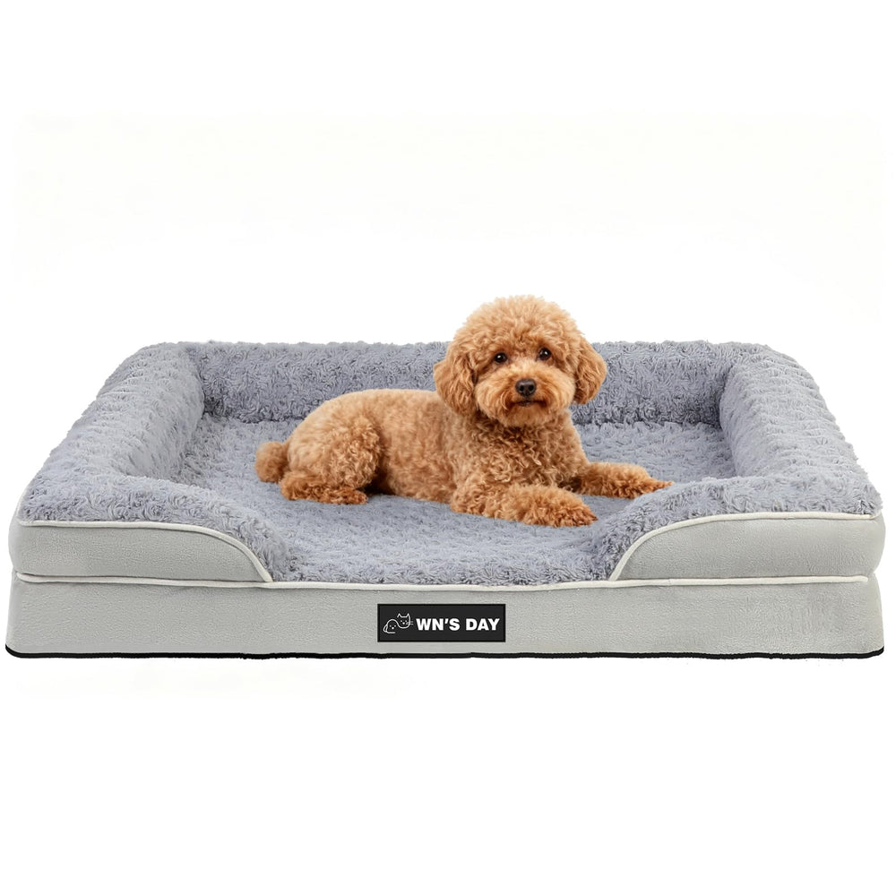 Cama ortopédica Wn's Day para perros grandes con espuma de memoria para soporte.