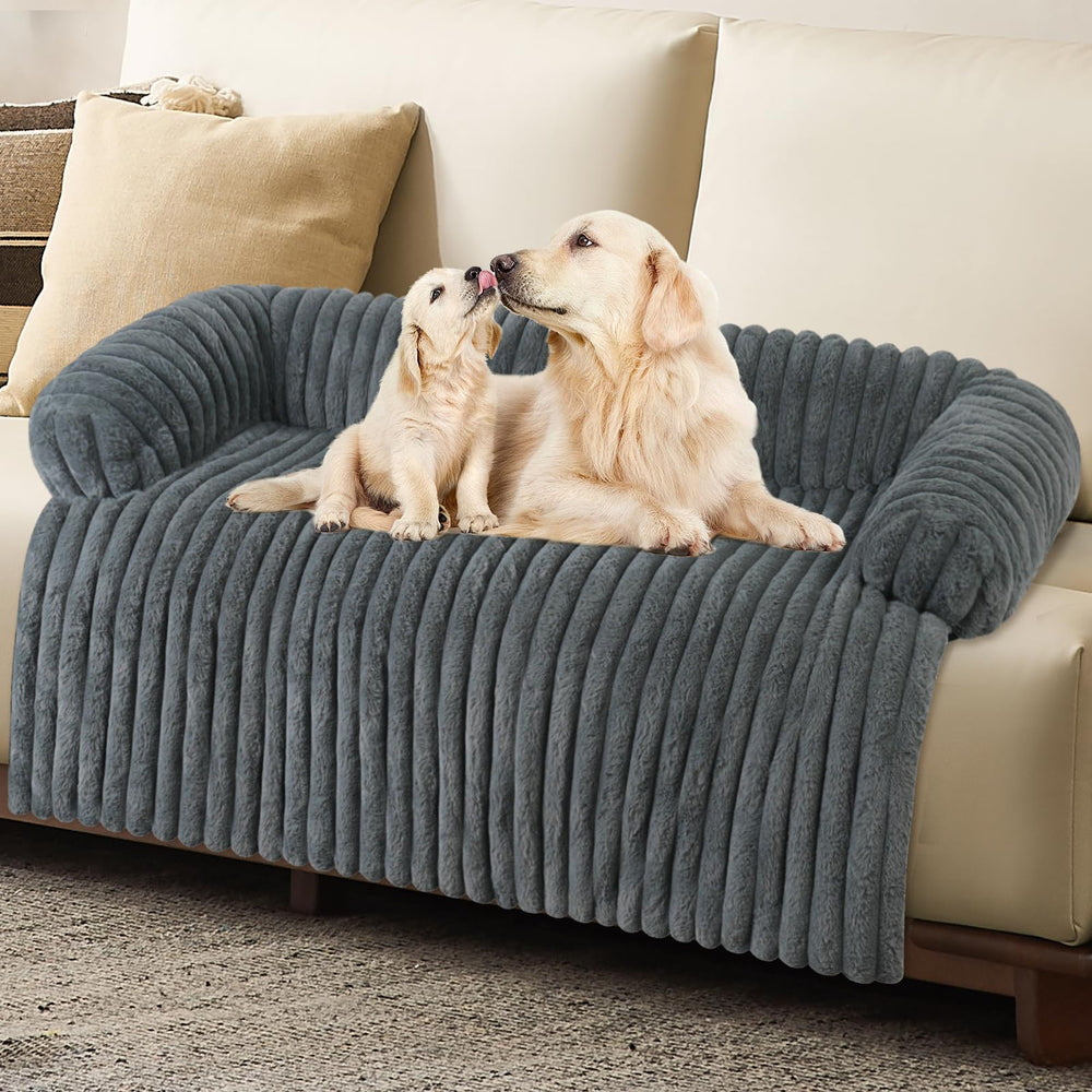 Cama para perros Wn's Day en sofá gris XL, comodidad suave para siestas largas