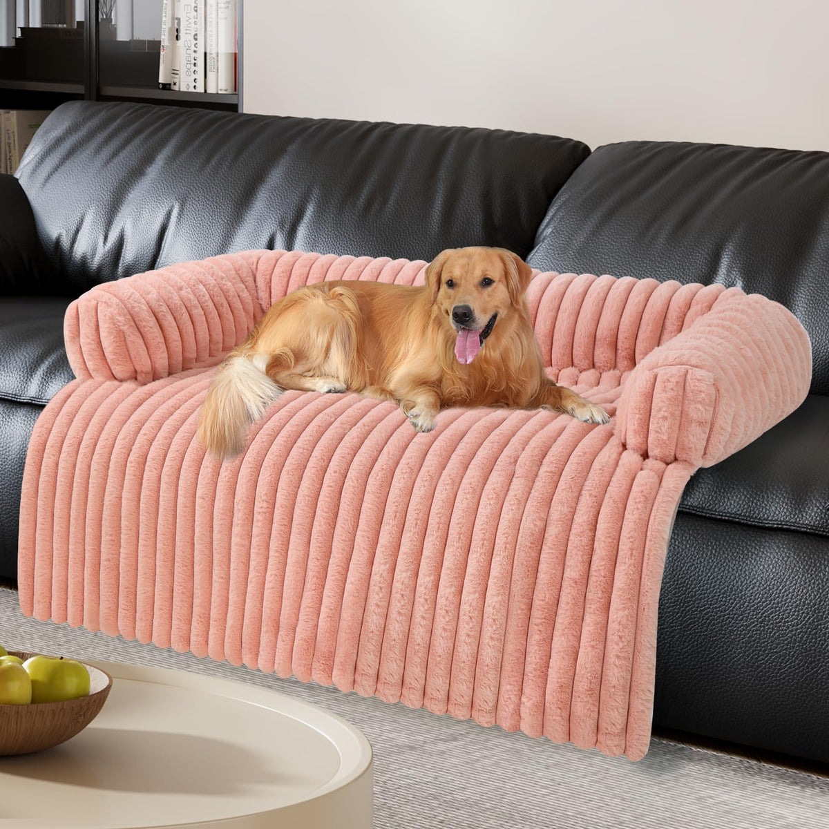 Cama para perro Wn's Day, lujo rosa XXL para sofá.