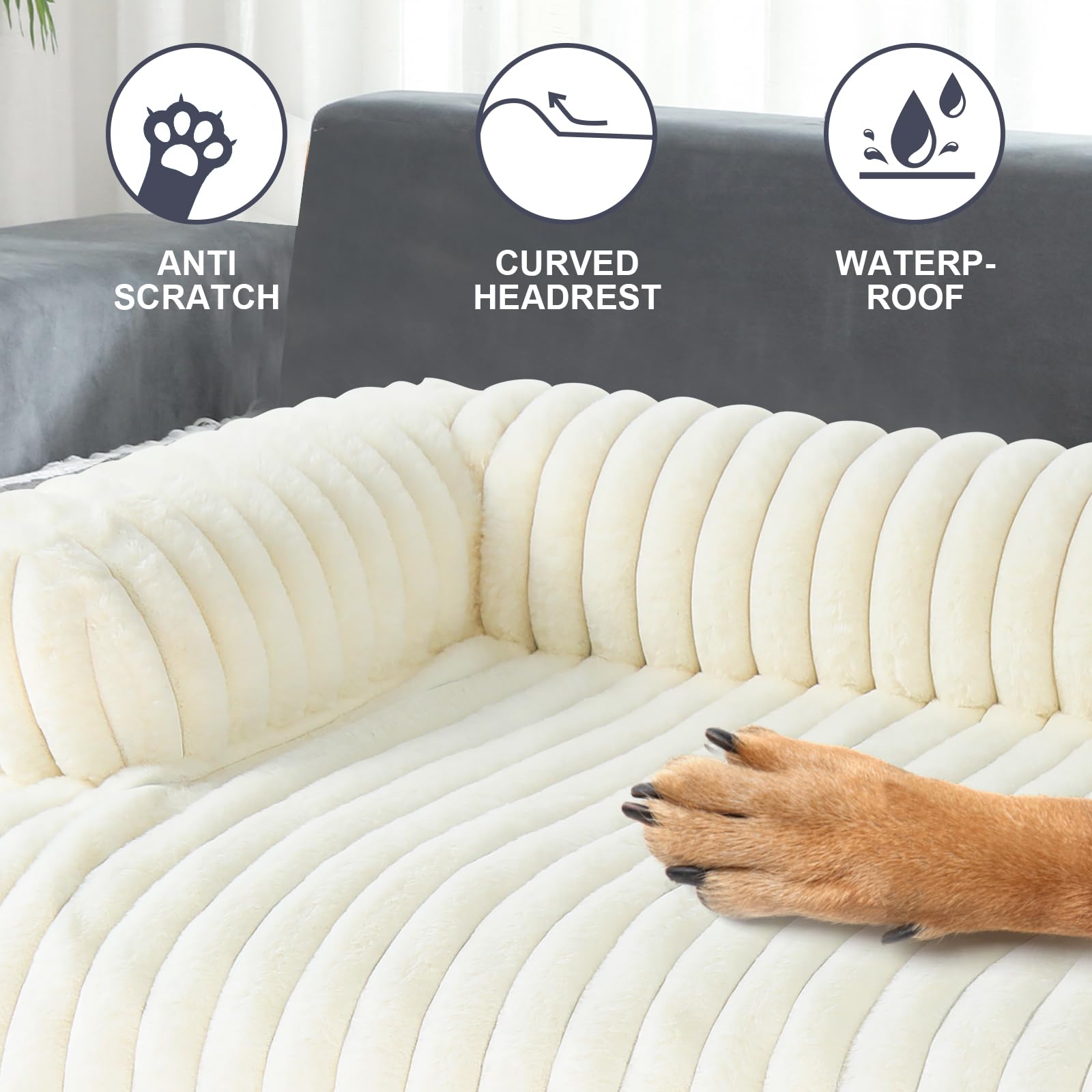 Revestimiento desmontable para cama de perro Wn's Day, limpieza cómoda.