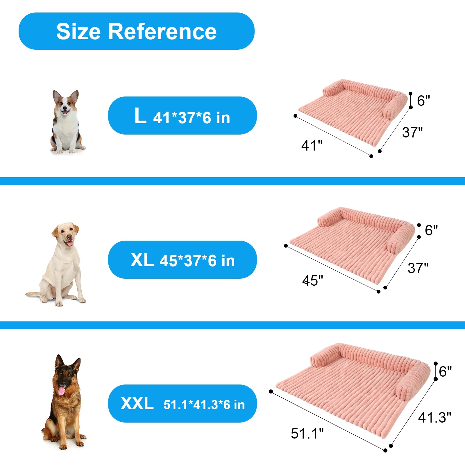 Cama Wn's Day rosa XL para perro, estilo y protección.