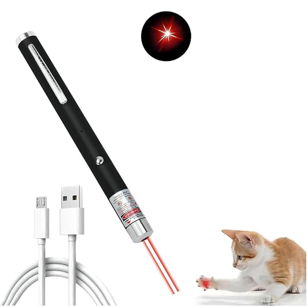 Puntero láser WNZQK con luz roja para juegos de gatos y perros.