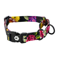 Wolfgang collar martingale de alta resistencia con impresión darkfloral para paseos elegantes