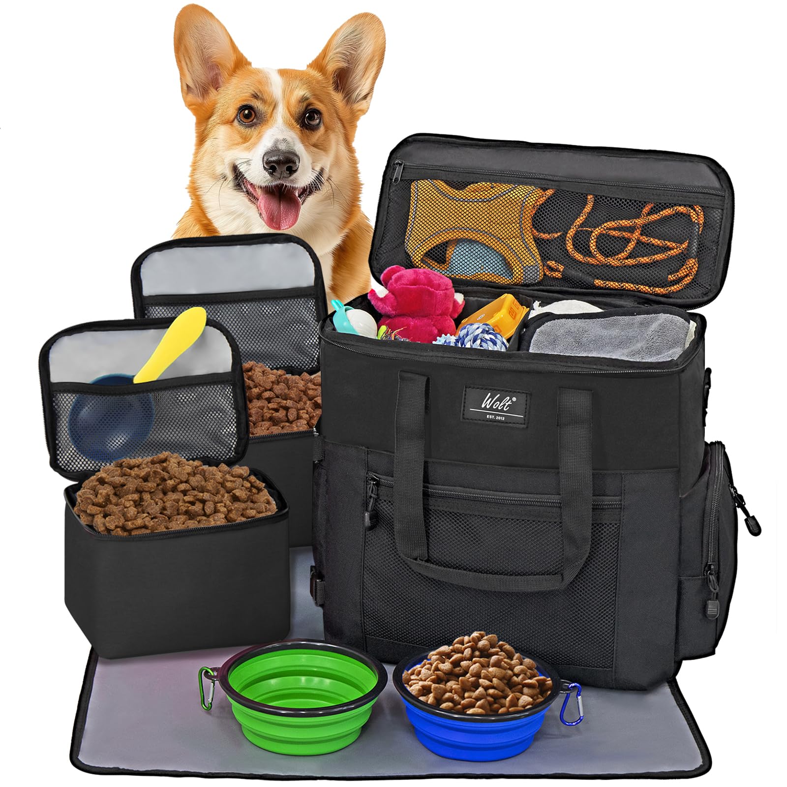 WOLT bolsa de viaje para perro con dimensiones compactas para cabina