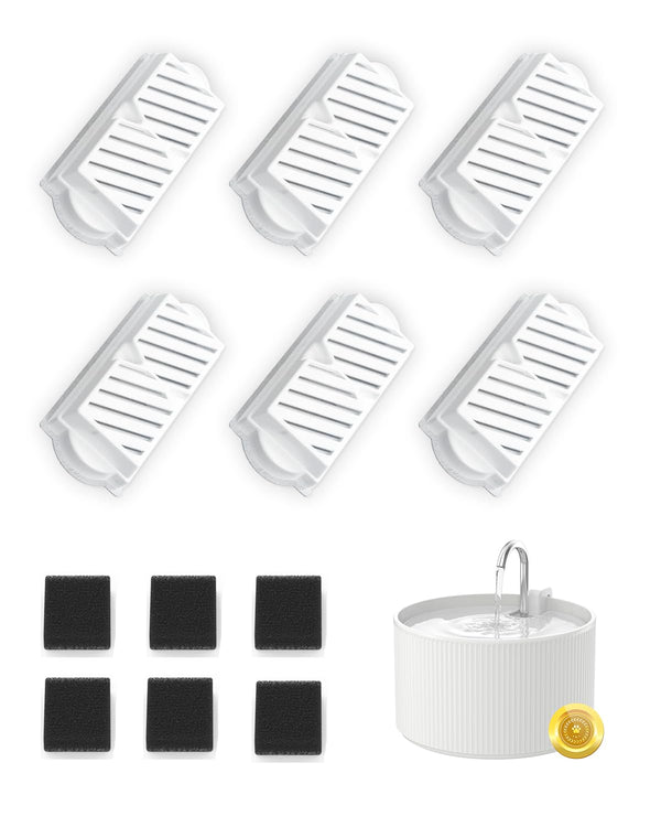 Wonder Creature filtro carbón activo para fuente cerámica de gatos mejora la pureza del agua