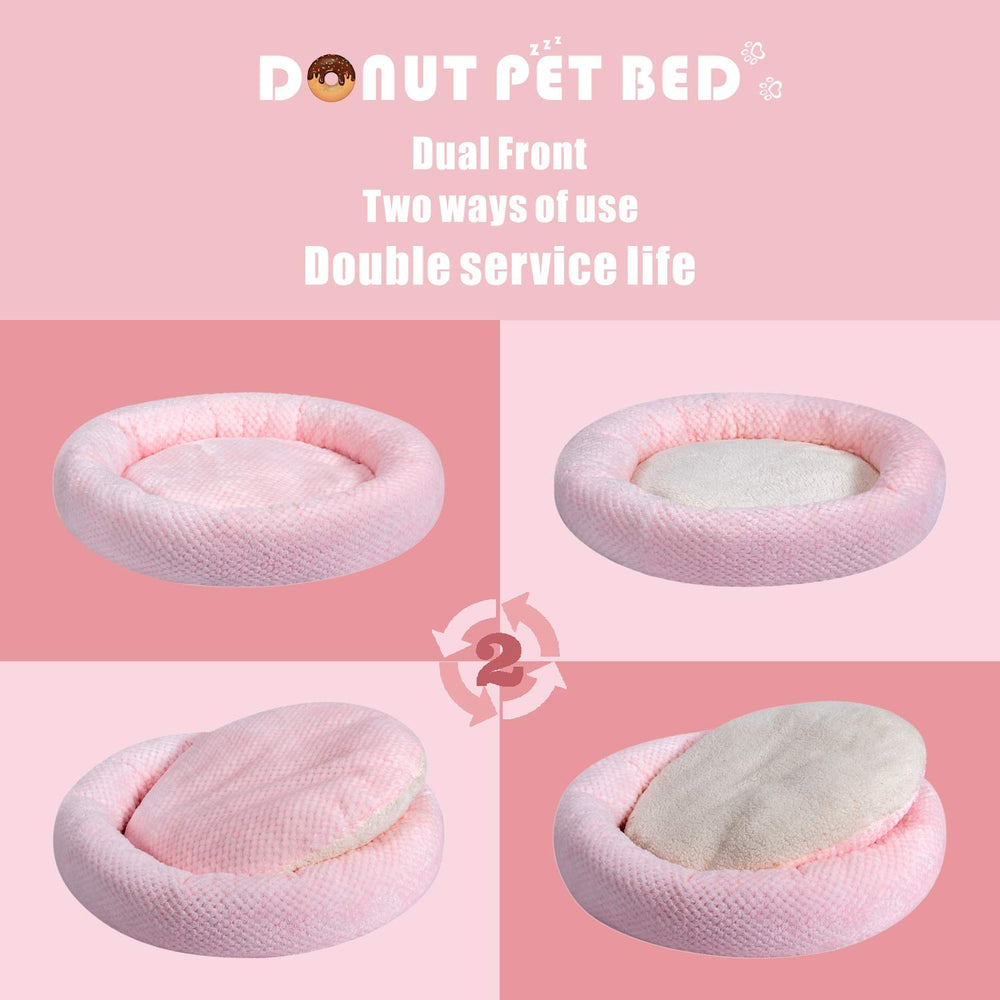 Wonder Miracle cama gato peluche rosa, refugio suave para siestas.