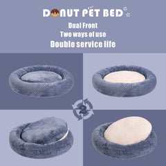 Wonder Miracle cama mascota azul humo, ideal para un descanso cómodo en casa