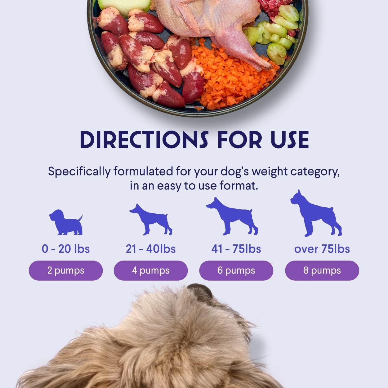 Wonder Paws Aceite de salmón para perros, manto brillante y piel saludable.