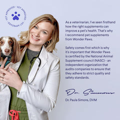 Wonder Paws B12 tabletas carne para perros, sabor agradable para administración diaria.