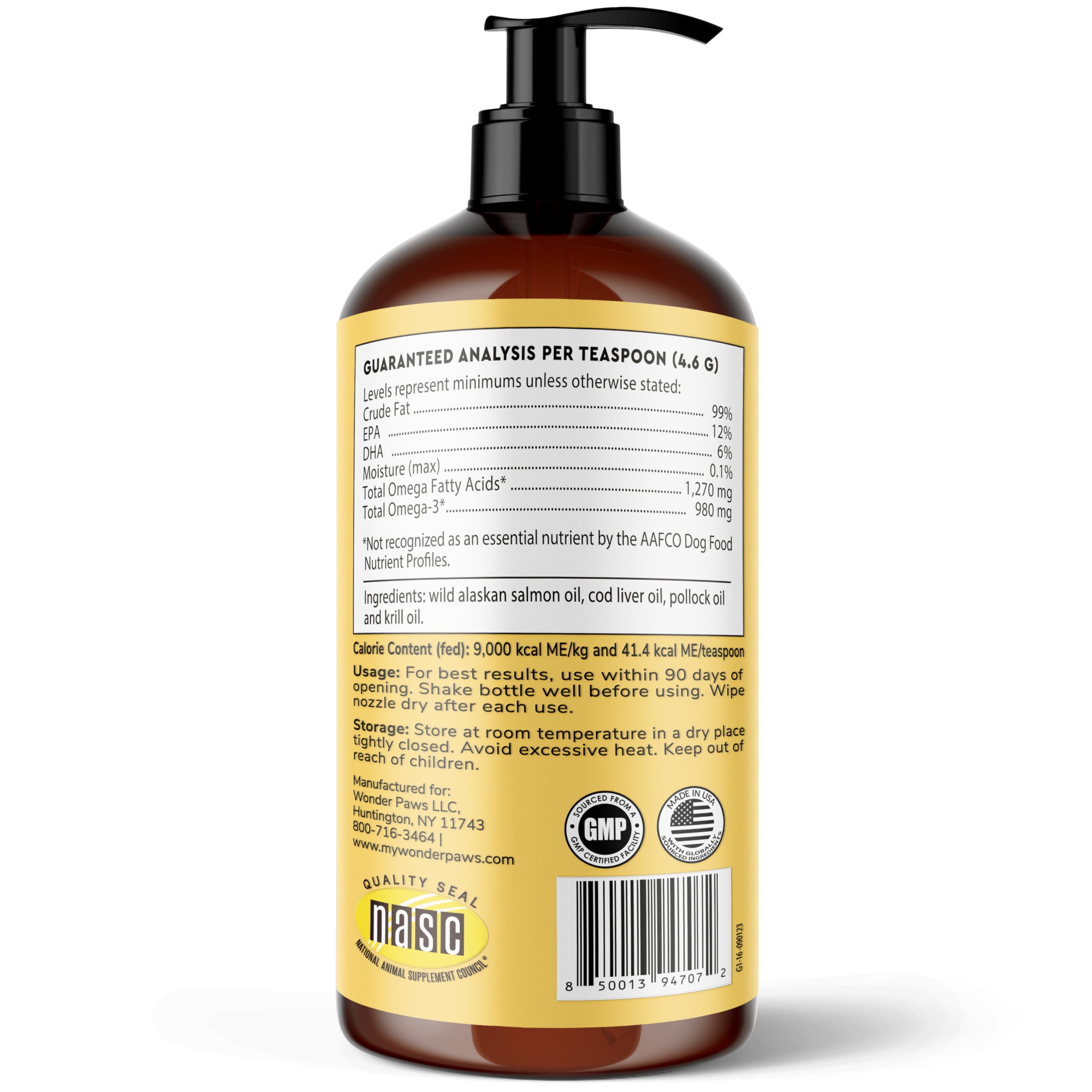 Wonder Paws Omega 3 para apoyo potencial de corazón e inmunidad