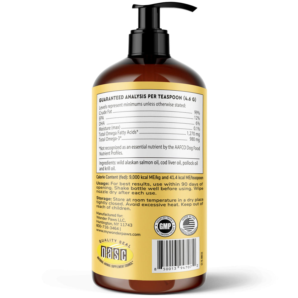 Wonder Paws Omega 3 para apoyo potencial de corazón e inmunidad
