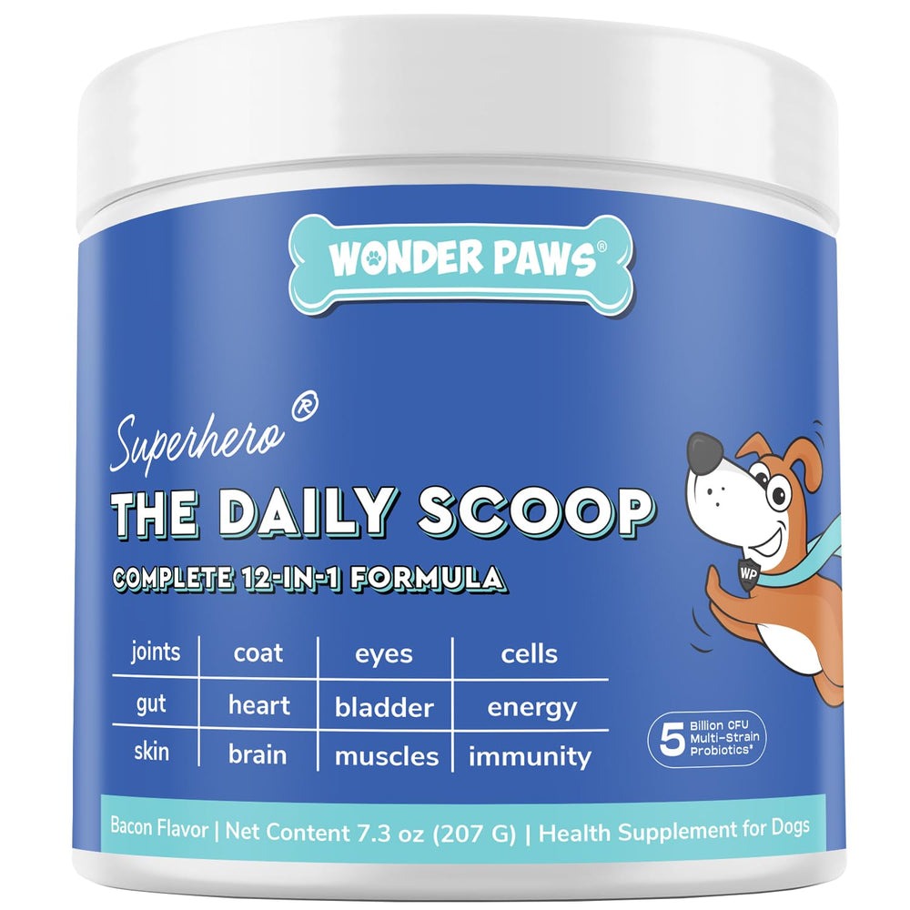 Envase de 7.3 oz de Wonder Paws, presentación práctica