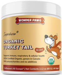 Wonder Paws polvo cola-pavo-perro: soporte inmune suave al añadir a la comida.