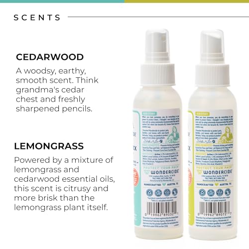 Wondercide aceites naturales lemongrass cedarwood para uso en casa