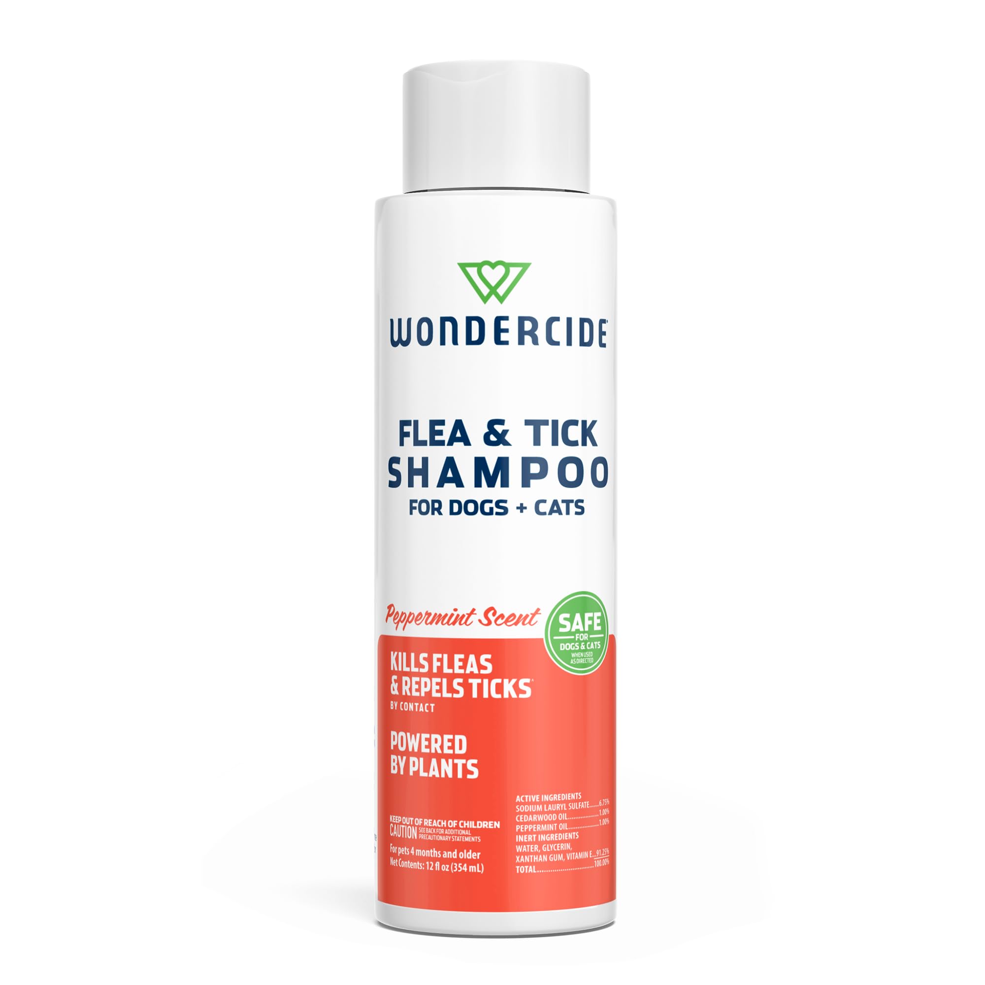 Wondercide champú pulgas y garrapatas para perros y gatos, envase 355 ml.