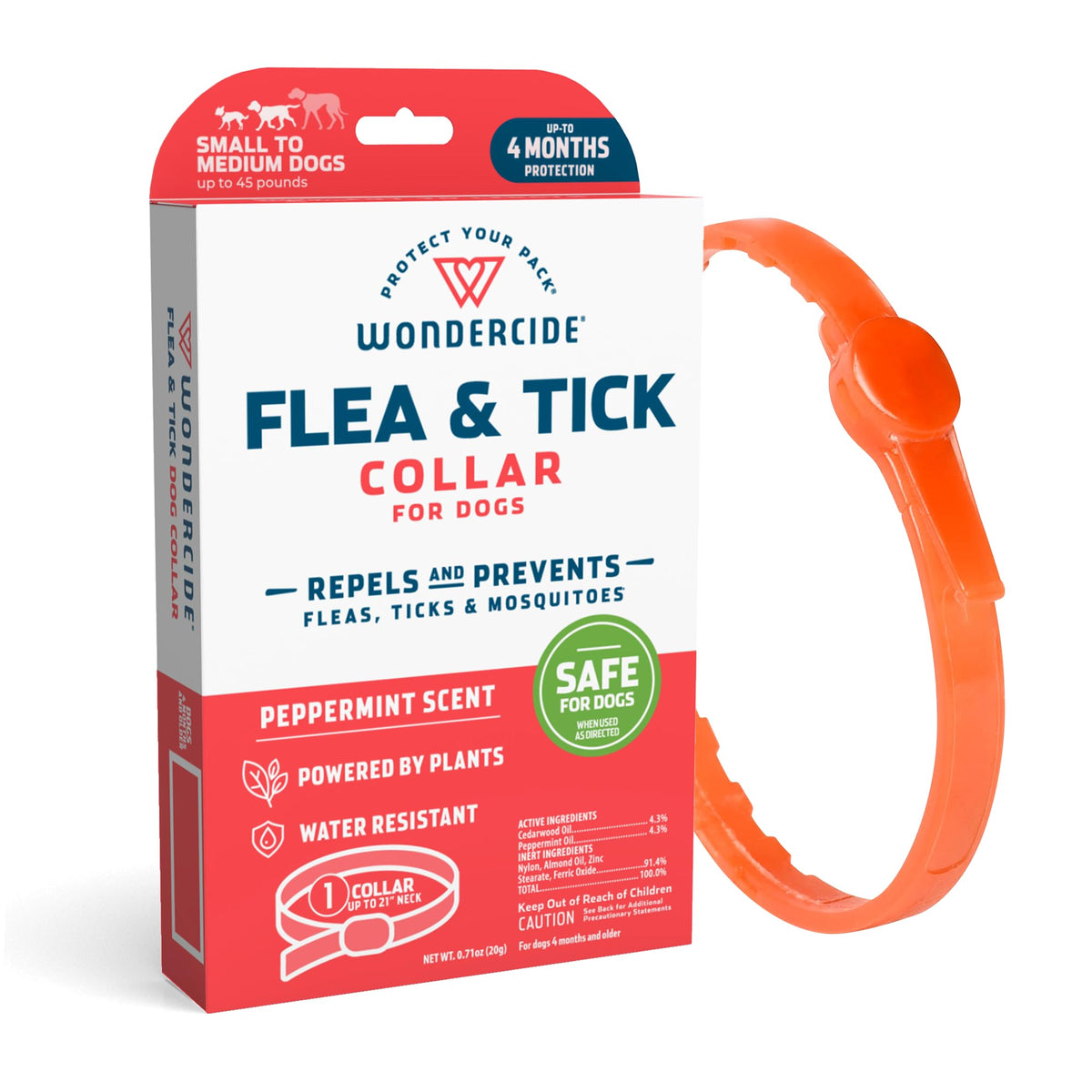Wondercide collar para perros en uso diario, protección natural continua
