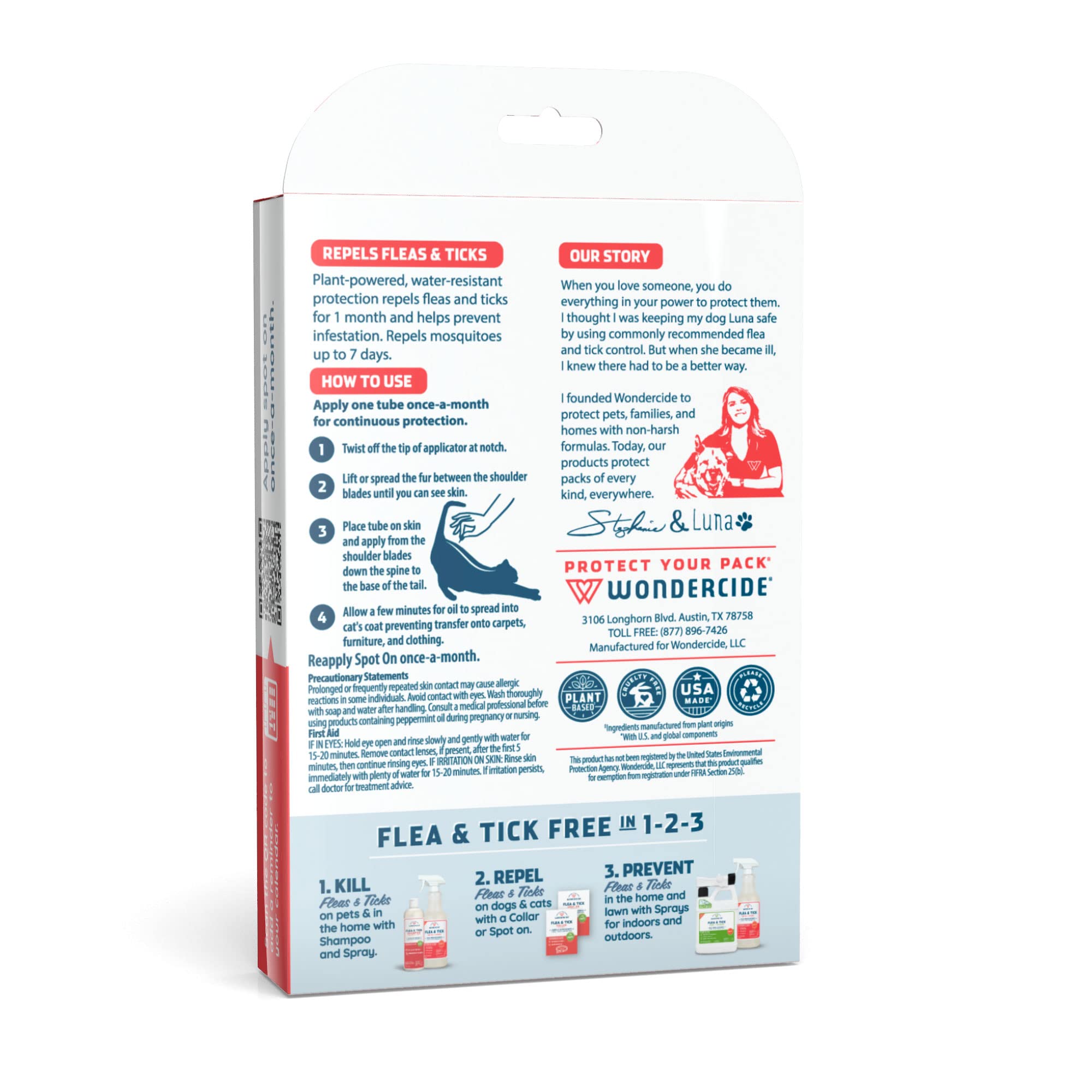 Wondercide para gatos pack de 3 tubos: suministro cómodo para meses.