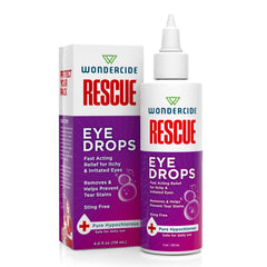 Wondercide Rescue: gotas para ojos de perros y gatos, alivio suave de irritaciones oculares.