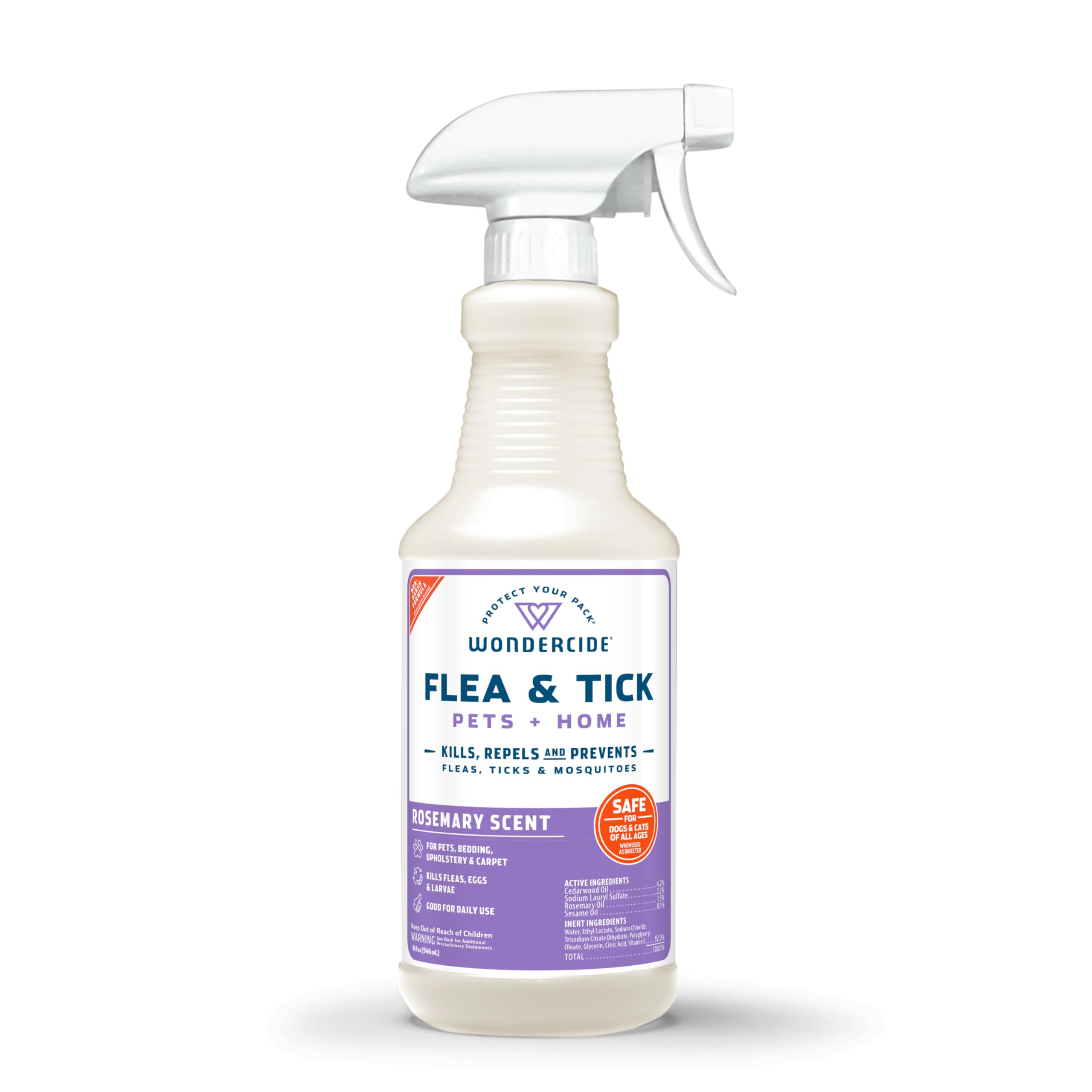 Wondercide spray botella 16oz para pulgas, garrapatas y mosquitos en casa.