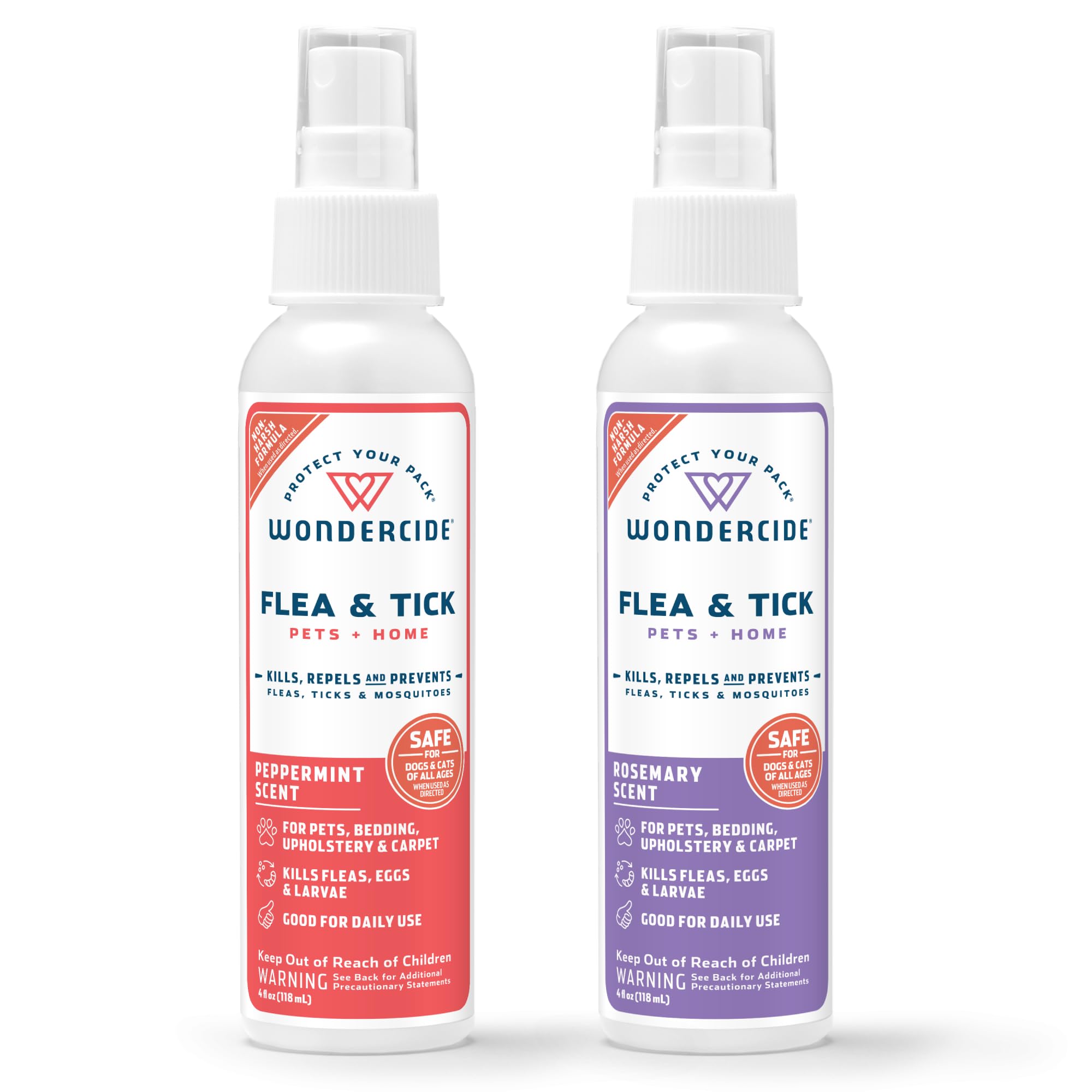 Wondercide spray de pulgas, garratas y mosquitos en mascotas, con menta y romero.