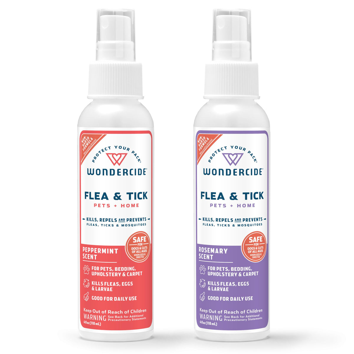 Wondercide spray de pulgas, garratas y mosquitos en mascotas, con menta y romero.