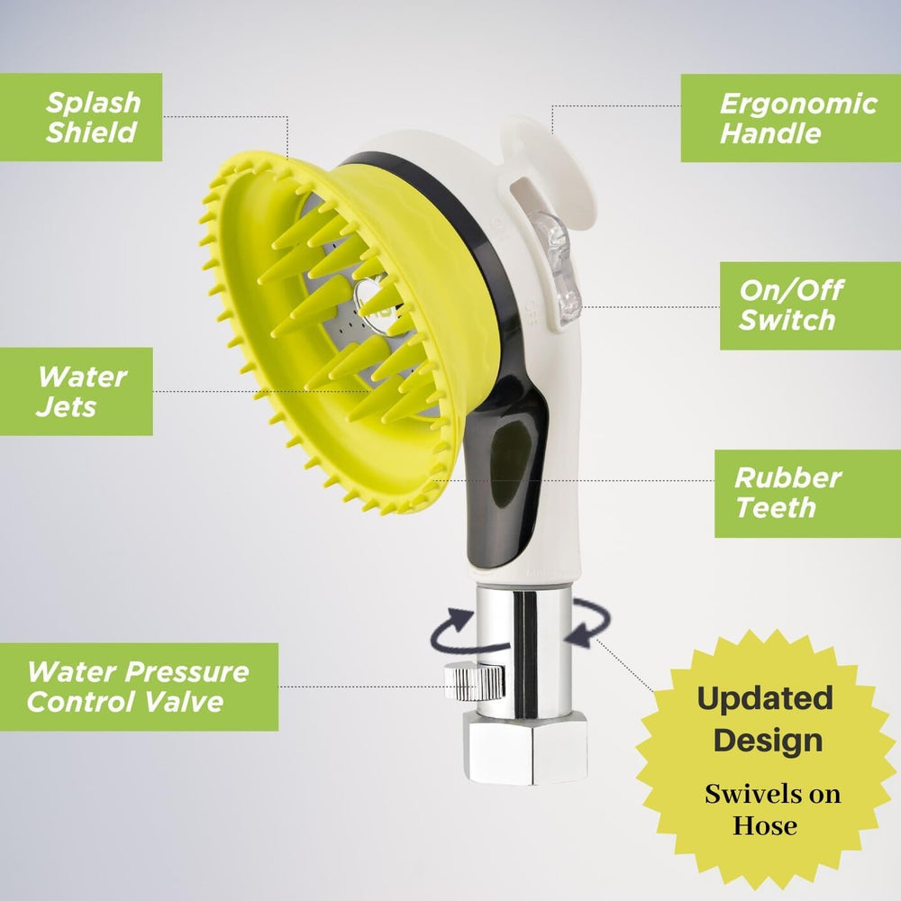 Control de presión de agua para un baño suave y controlado con Wondurdog.