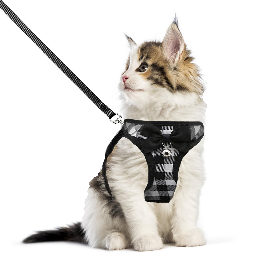 WONNABUY arnés de gato de malla transpirable para paseos cómodos al aire libre