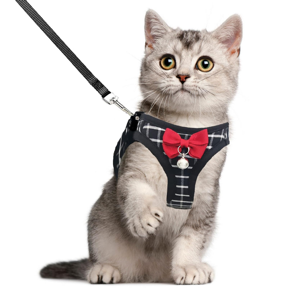 Arnés WONNABUY para gato con malla respirable para paseos cómodos.